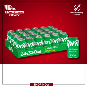 The British Pantry Sprite Lemon & Lime Low Calorie Soft Drink Cans – 24 x 330ml