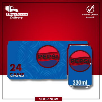 The British Pantry Pepsi Regular Cola Cans – 24 x 330ml