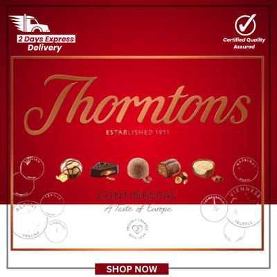 Thorntons Continental Assorted Milk, Dark & White Chocolate Gift Box 264g