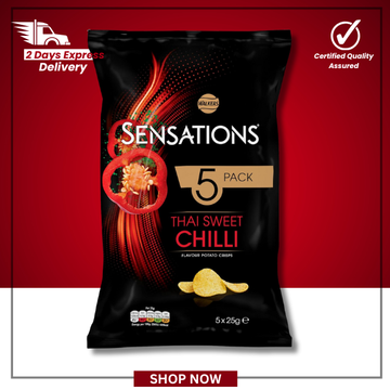 The British Pantry Thai Sweet Chilli Baked Potato Crisps – 5 x 25g Multipack