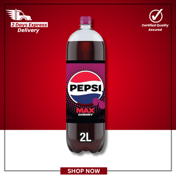 The British Pantry Pepsi Max Cherry No Sugar Cola – 2L Bottle