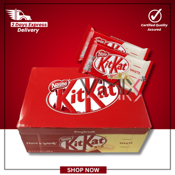 The British Pantry KitKat White Chocolate Wafer Bars – 24 Pack (1.08kg)