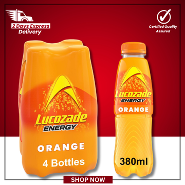 The British Pantry Lucozade Energy Orange Energy Drink – 4 x 380ml