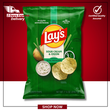 The British Pantry Sour Cream & Onion Potato Crisps – 226g
