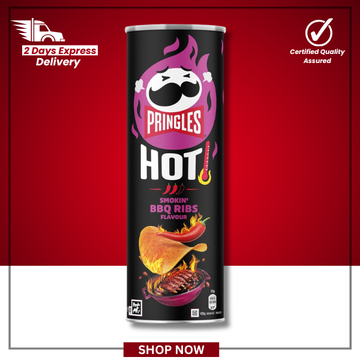 The British Pantry Hot Smokin’ BBQ Ribs Pringles Stacking Crisps – 160g