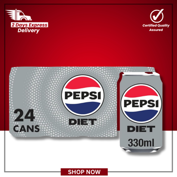 The British Pantry Pepsi Diet Cola Cans – 24 x 330ml