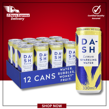 The British Pantry Lemon Sparkling Spring Water – Infused Spring Water – 12 x 330ml