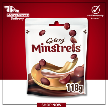 Galaxy Minstrels Milk Chocolate Crispy Shell Chocolates – 118g