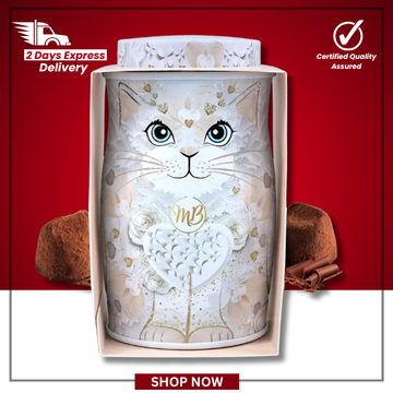 The British Pantry White Rose Cocoa-Dusted Chocolate Truffles Kit Tin (36g)