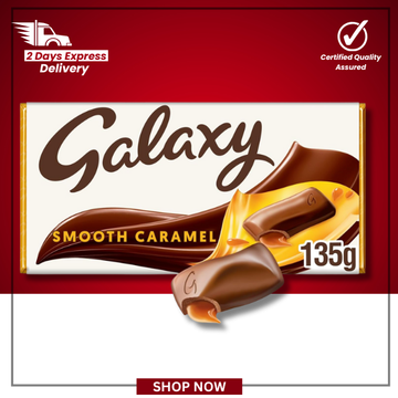 Galaxy Smooth Caramel Milk Chocolate Bar – 135g