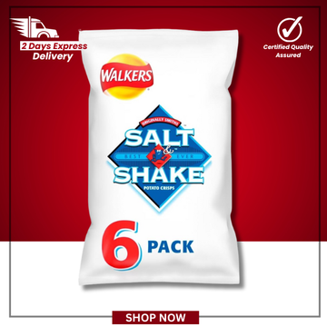 The British Pantry Salt & Shake Crisps Multipack – 6 x 24g (144g)