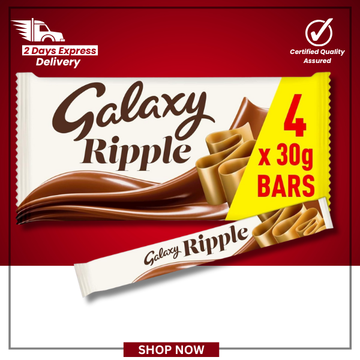 Galaxy Ripple Milk Chocolate Bars Multipack – 4 × 30g (120g)