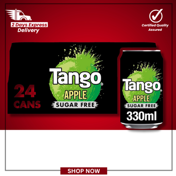 The British Pantry Tango Apple Sugar-Free Sparkling Soft Drink Cans – 24 x 330ml