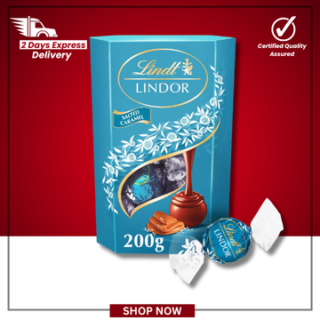 Lindt Lindor Salted Caramel Milk Chocolate Truffles – 200g Gift Box