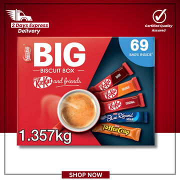 The British Pantry Nestlé Assorted Chocolate Biscuit Bars Gift Box – 69 Bars (1.357kg)