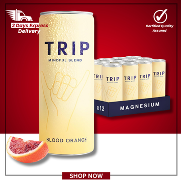 The British Pantry TRIP Blood Orange Sparkling Drink – 12 x 250ml Cans