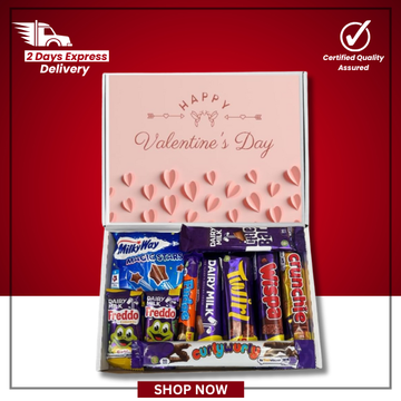 QLV Milk Chocolate Luxury Hamper – 10-Bar Letterbox Gift – 300g