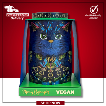 The British Pantry Midnight Prince Cocoa Nib Vegan Chocolate Truffles Cat Tin (135g)