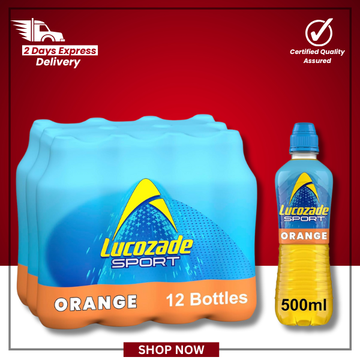 The British Pantry Lucozade Sport Orange Isotonic Drink – 12 x 500ml