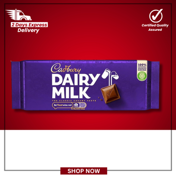 The British Pantry Cadbury Dairy Milk Classic Milk Chocolate Bar – 180g
