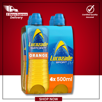 The British Pantry Lucozade Sport Orange Isotonic Drink – 4 x 500ml