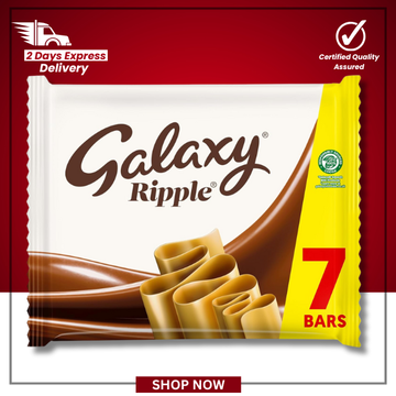 Galaxy Ripple Milk Chocolate Bars Multipack – 7 × 30g (210g)