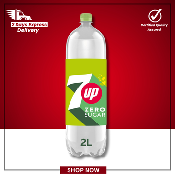 7UP Zero Sugar Lemon & Lime Sparkling Soft Drink Bottle – 2L