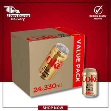 The British Pantry Diet Coke Caffeine Free Cola Cans – 24 x 330ml