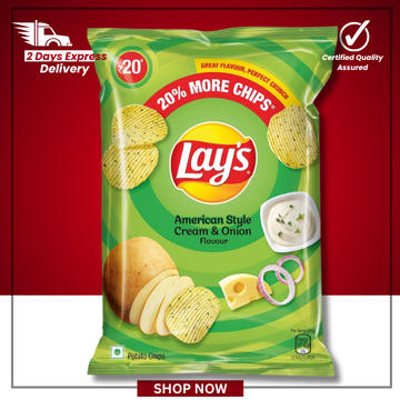 The British Pantry Cream & Onion Potato Crisps – 30g