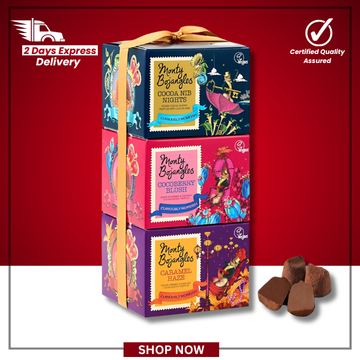 The British Pantry Vegan Trio Chocolate Truffles Gift Tower (3x100g)