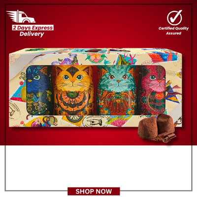 The British Pantry Monty Bojangles Four-Flavour Cocoa Dusted Chocolate Truffles Kit-Tins 4 x 36g