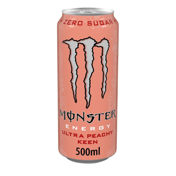 Monster Energy Peachy Keen Energy Drink – 12 x 500ml Cans