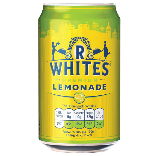 The British Pantry R White’s Classic Lemonade Cans – 24 x 330ml