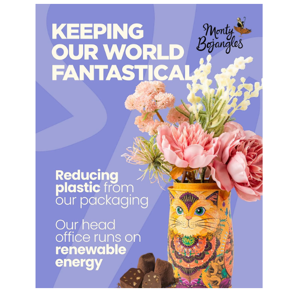 The British Pantry Savanna Gold Flutter Scotch Cocoa-Dusted Chocolate Truffles Cat Tin (135g)