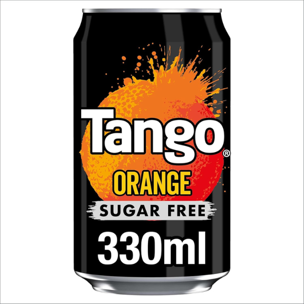 The British Pantry Tango Orange Sugar-Free Sparkling Soft Drink Cans – 8 x 330ml