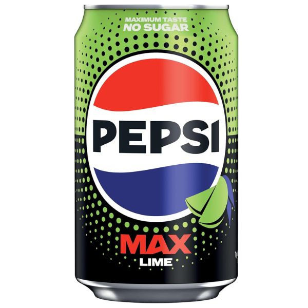 The British Pantry Pepsi Max Lime No Sugar Cola – 24 x 330ml Cans
