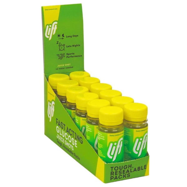The British Pantry Lemon & Lime Lift Glucose Energy Juice Shots – 12 x 60ml Bottles
