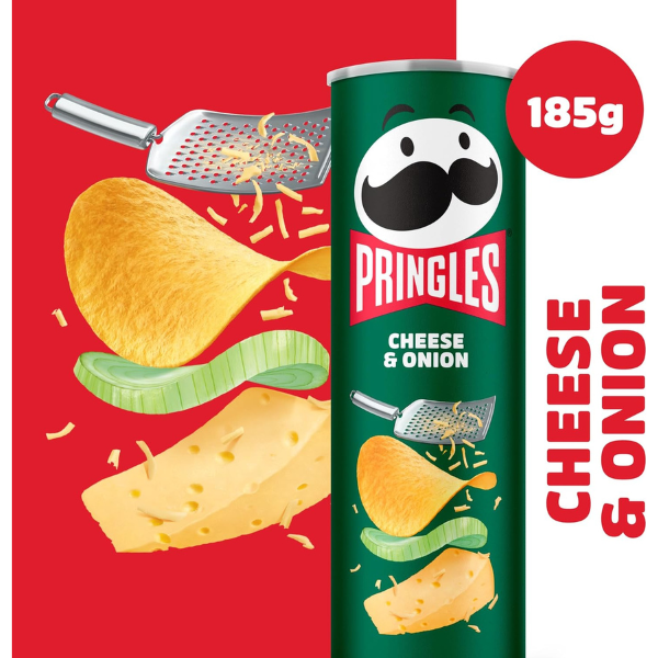 The British Pantry Cheese & Onion Pringles Stacking Crisps – 185g