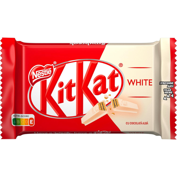 The British Pantry KitKat White Chocolate Wafer Bars – 24 Pack (996g)