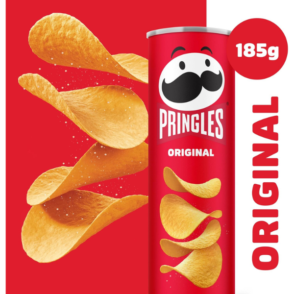 The British Pantry Original Potato Crisps – Pringles Sharing Tube, 185g