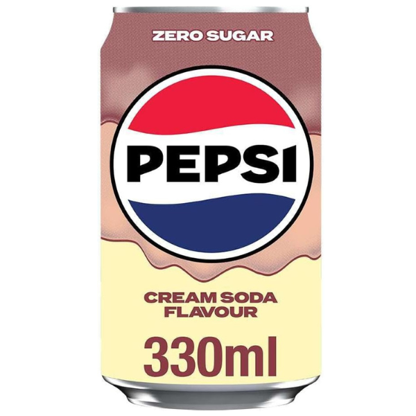 The British Pantry Pepsi Treats Cream Soda – 8 x 330ml Cans