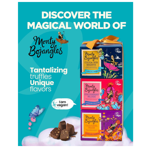 The British Pantry + Movie Night Collection + Cocoa Dusted Chocolate Truffles Gift Tower + 3 x 100g