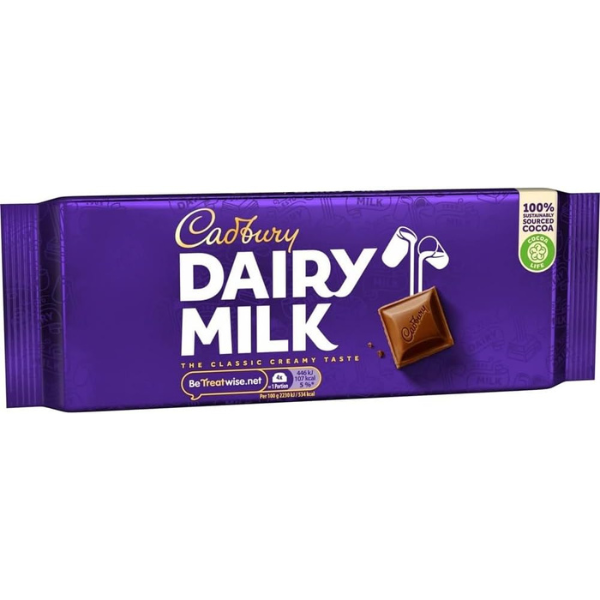 The British Pantry Cadbury Dairy Milk Classic Milk Chocolate Bar – 180g