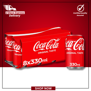 Coca-Cola Original Taste Cola 8 x 330ml Cans