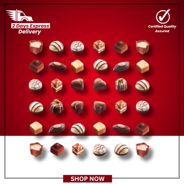 The British Pantry Lindt Mini Pralines Spring – Assorted Milk, Dark & White Chocolates – 180g Box