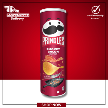 The British Pantry Smokey Bacon Pringles Stacking Crisps – 185g