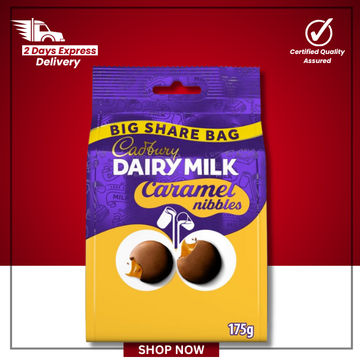 The British Pantry + Cadbury Dairy Milk Caramel + Chocolate Nibbles + 175 g