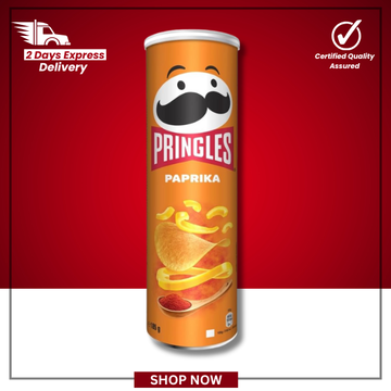 The British Pantry Paprika Pringles Stacking Crisps – 185g