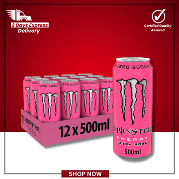 The British Pantry – Monster Ultra Rosa Energy Drink – 12 x 500ml