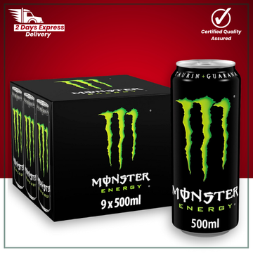 The British Pantry Monster Original Energy Drink Cans – 9 x 500ml
